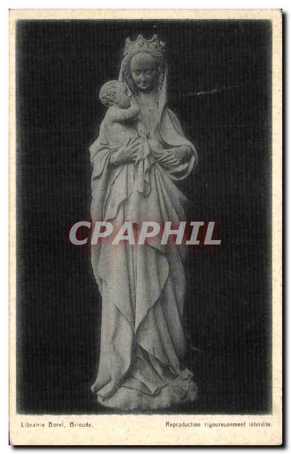 CPA Auzon La Vierge de N D du Portail Fin du Xve Siecle