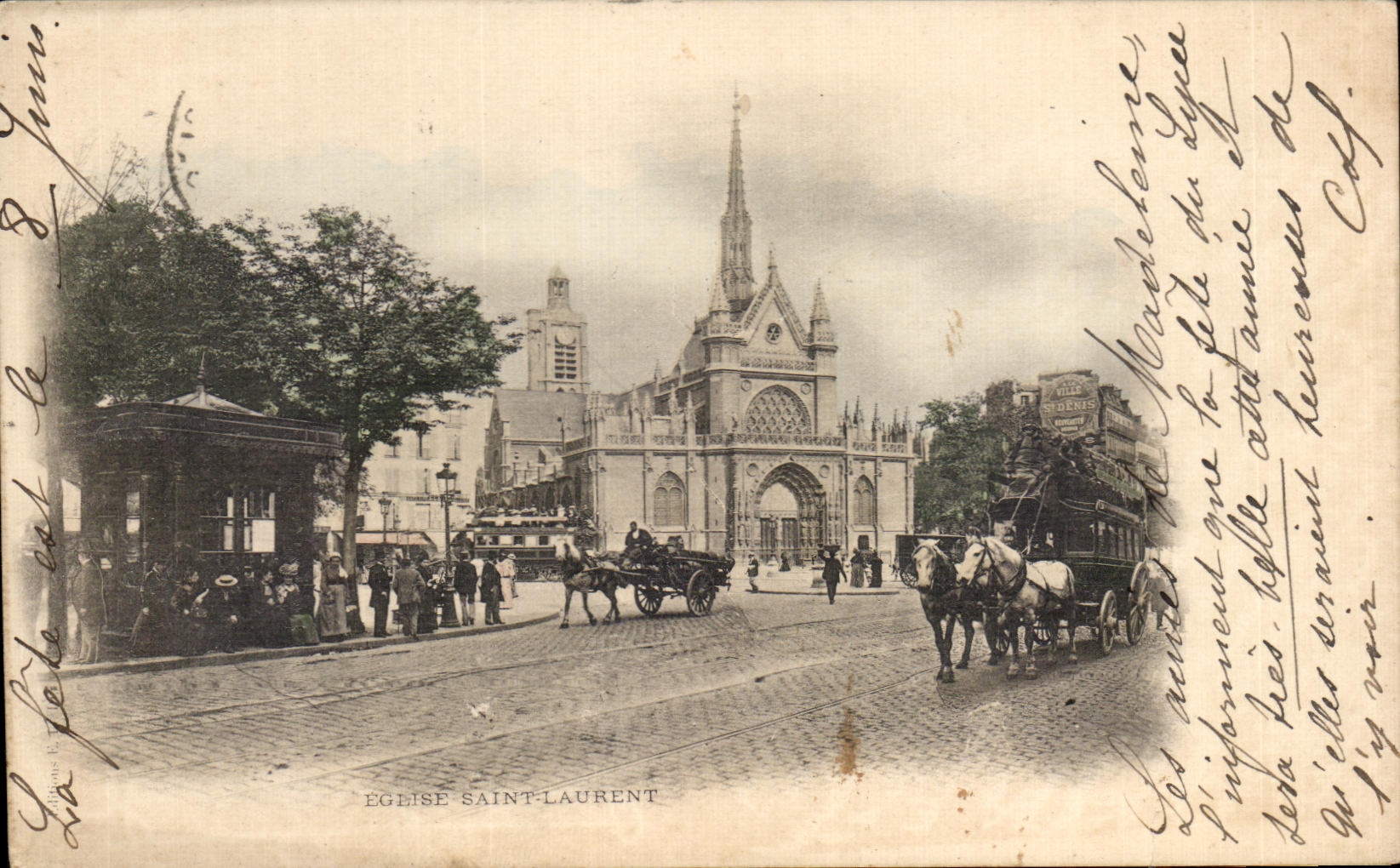 Église Saint-Laurent — Paris — éditeur inconnu, n° de série non visible