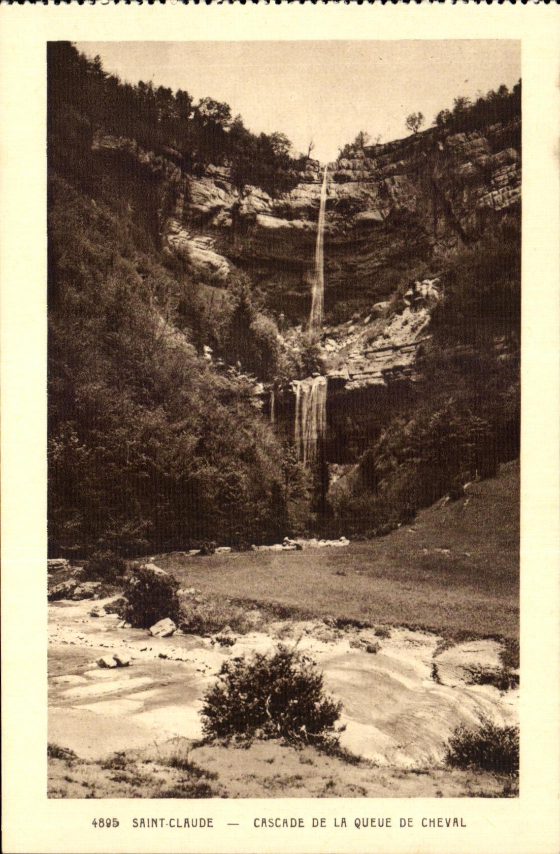 Saint-Claude — Cascade de la Queue de Cheval — Édition Chassegros, Saint-Claude