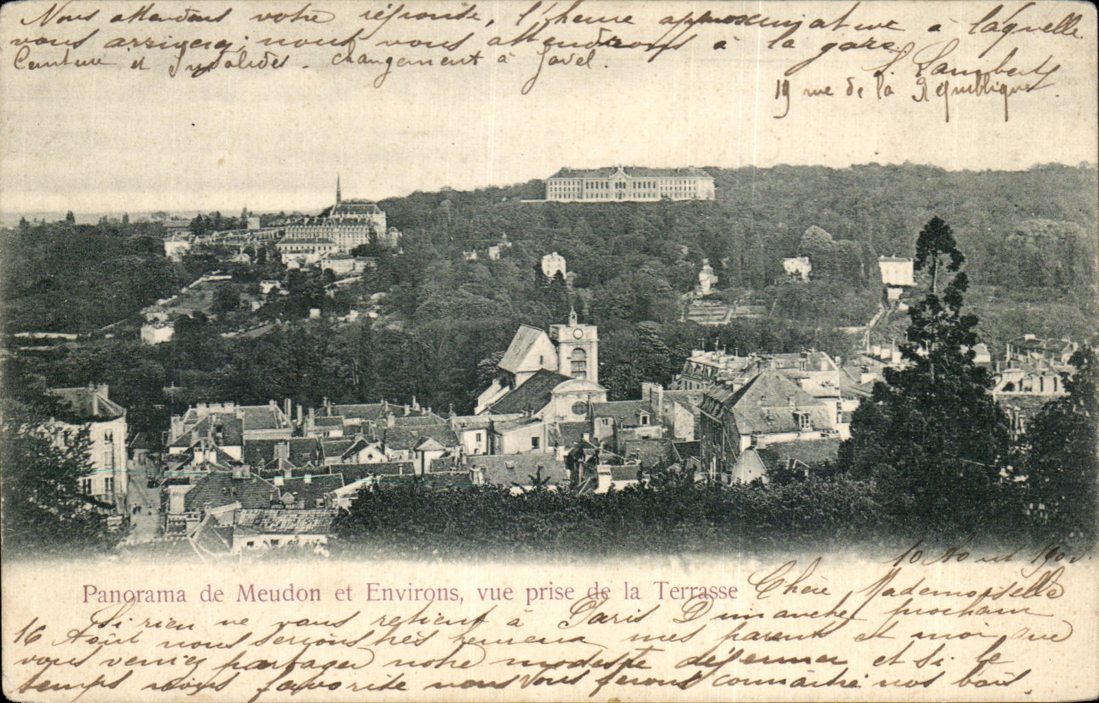 CPA Panorama de Meudon et Environs Vue prise de la Terrasse