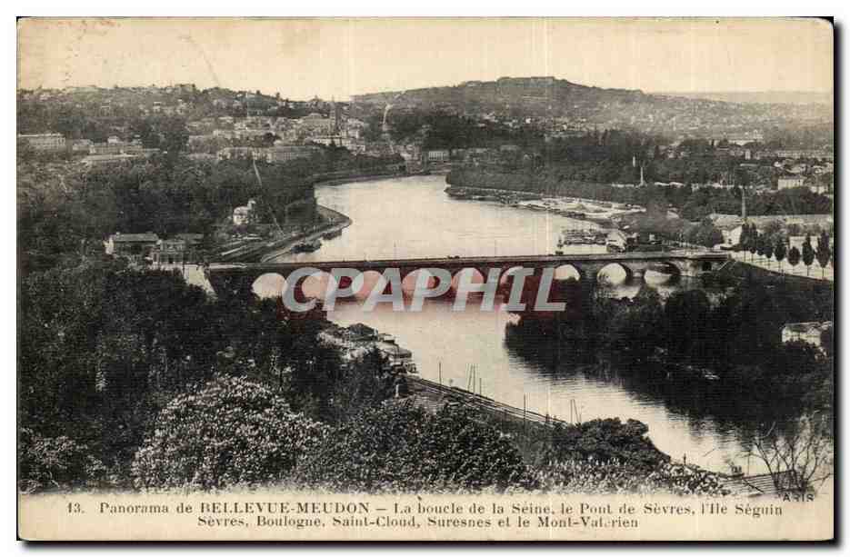 CPA Panorama de Bellevue Meudon