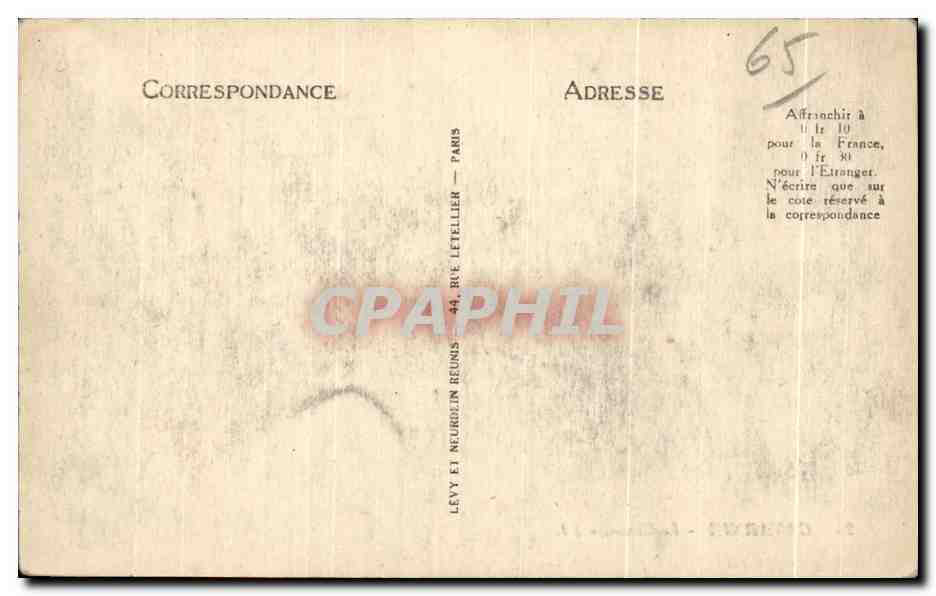 CPA Gavarnie Le Chaos Automobile — Verso