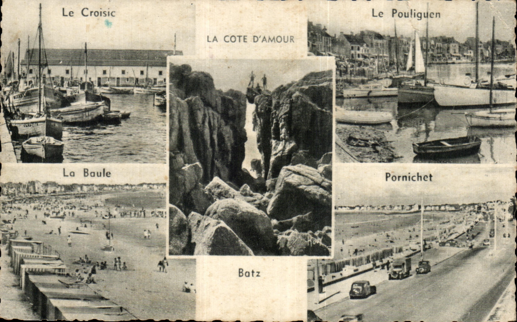 CPA Le Croisic La Cote D Amour Le Pouliguen La Baule Batz Pornichet