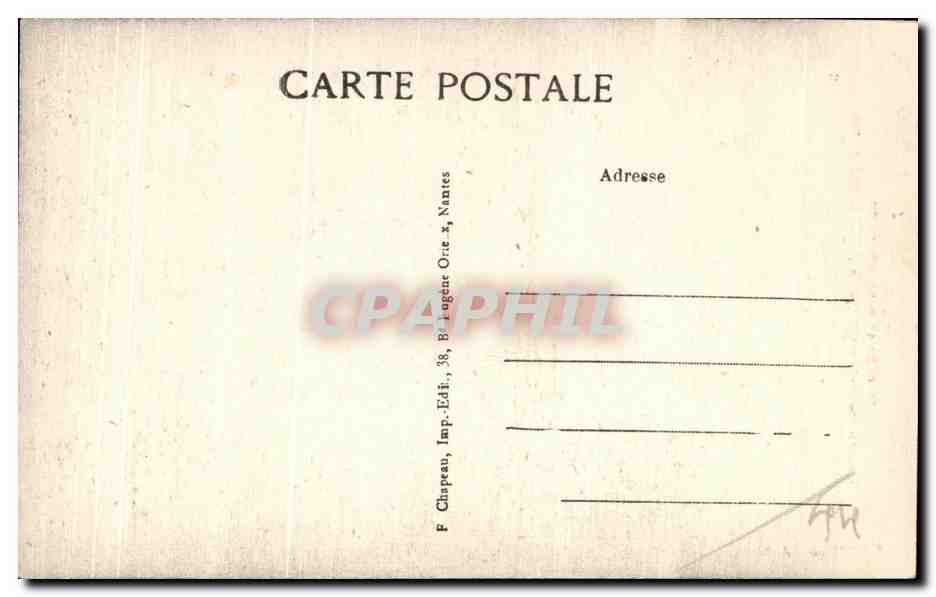 CPA Le Croisic Notre Dame de Pitie au portail nord de l eglise — Rückseite
