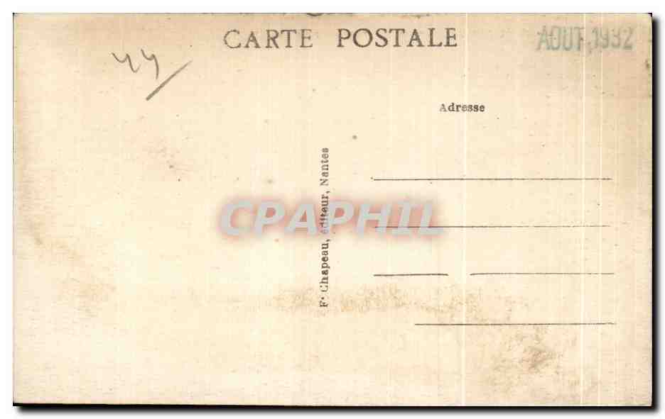 CPA Le Croisic Rochers pres Port Lin — Rückseite