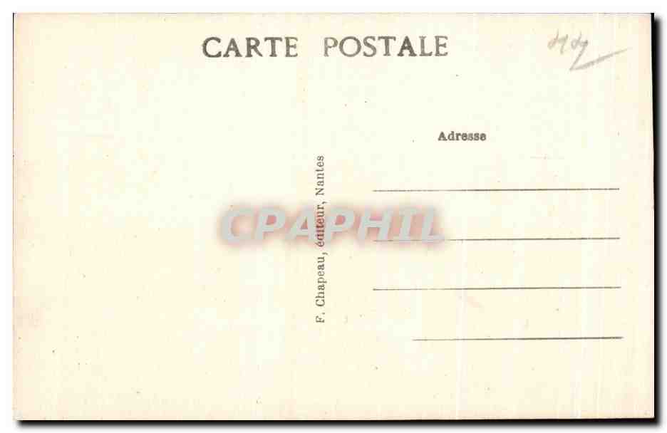 CPA Le Croisic Rochers sur la Grande Cote — Rückseite