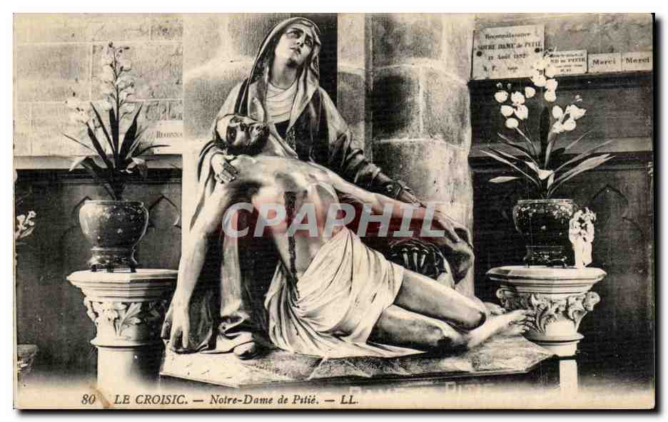 CPA Le Croisic Notre Dame de Pitie christ
