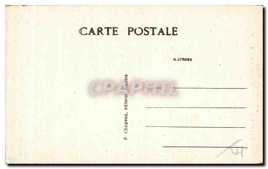 CPA Le Croisic Portail Nord de I Eglise dit du Baptistere — Rückseite