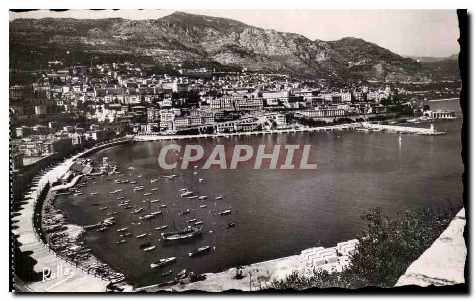 CPA La Cote d Azur Monte Carlo vu de Manaco