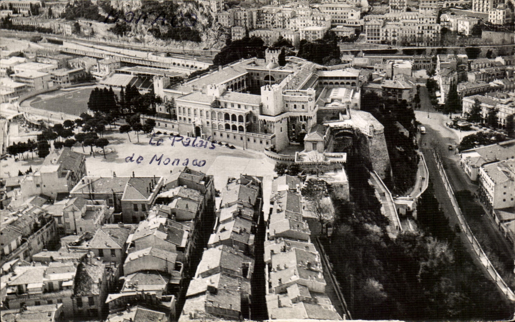 CPA Le palais Monaco Vue aerienne