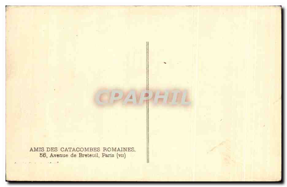 CPA Rome Catacombe Des Pierre et Marcellin La Vierge et les Mages — Rückseite