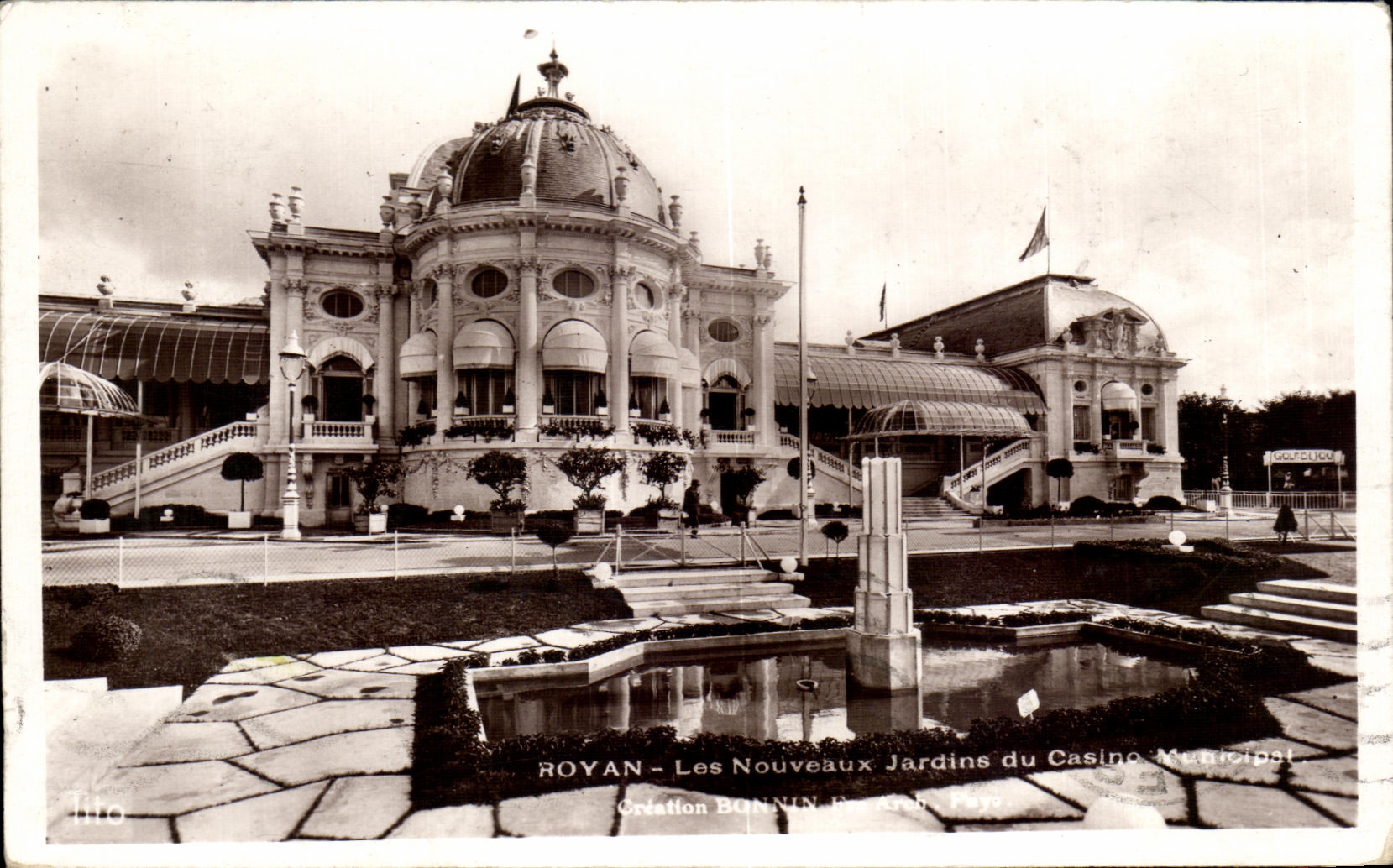 Royan — Les Nouveaux Jardins du Casino Municipal — Création BONNIN Frères, Paris