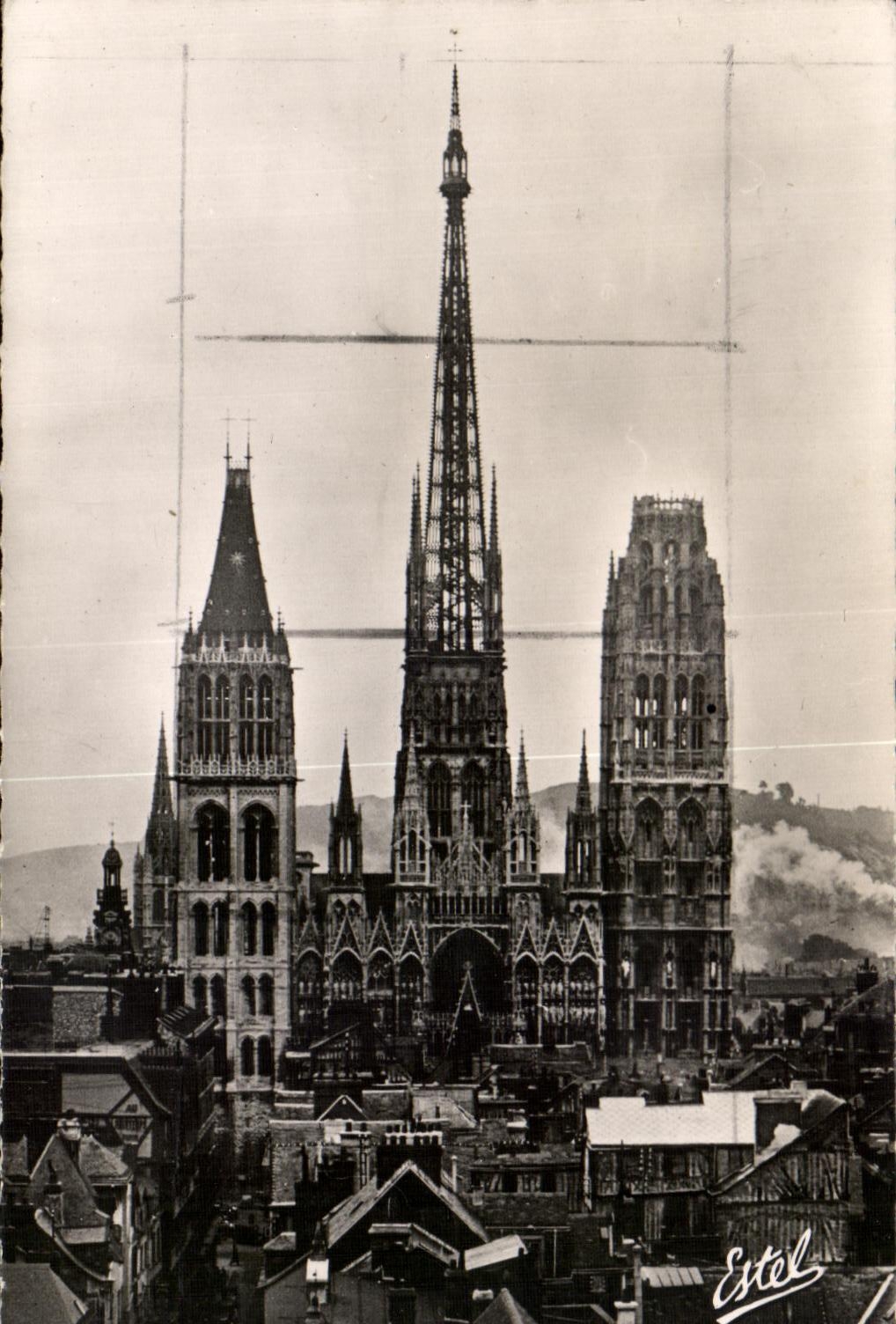 CPSM Rouen La Cathedrale Notre Dame Notre Cathedral