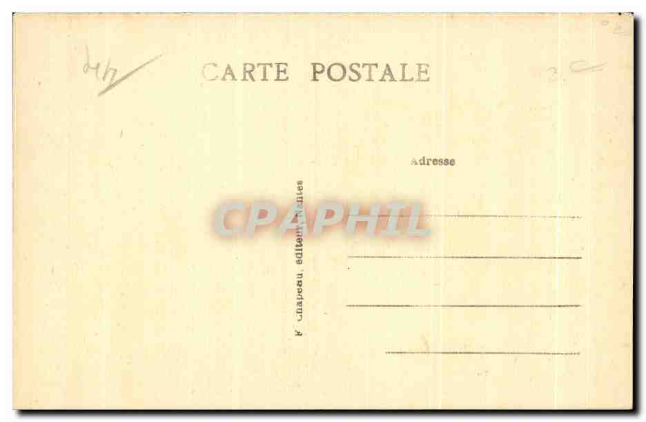 CPA Nantes Square de la Monnale et Museum — Rückseite