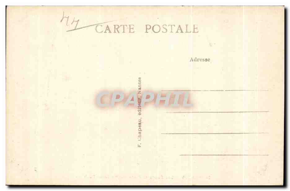 CPA Nantes Les Cours et Place du Marechal Foch — Rückseite