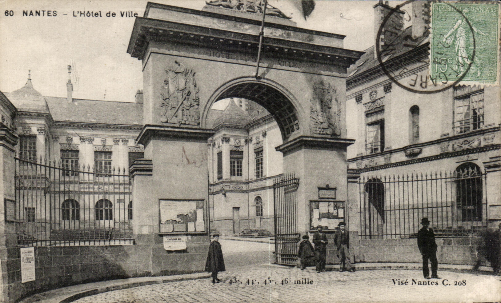 CPA Nantes L Hotel de Ville