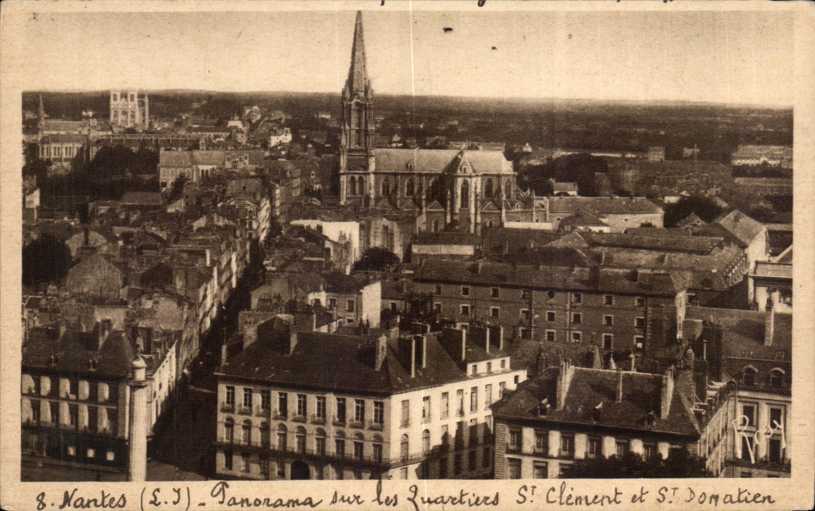 CPA Nantes Panorama sur les Quartiers St Clement et St Donatien 