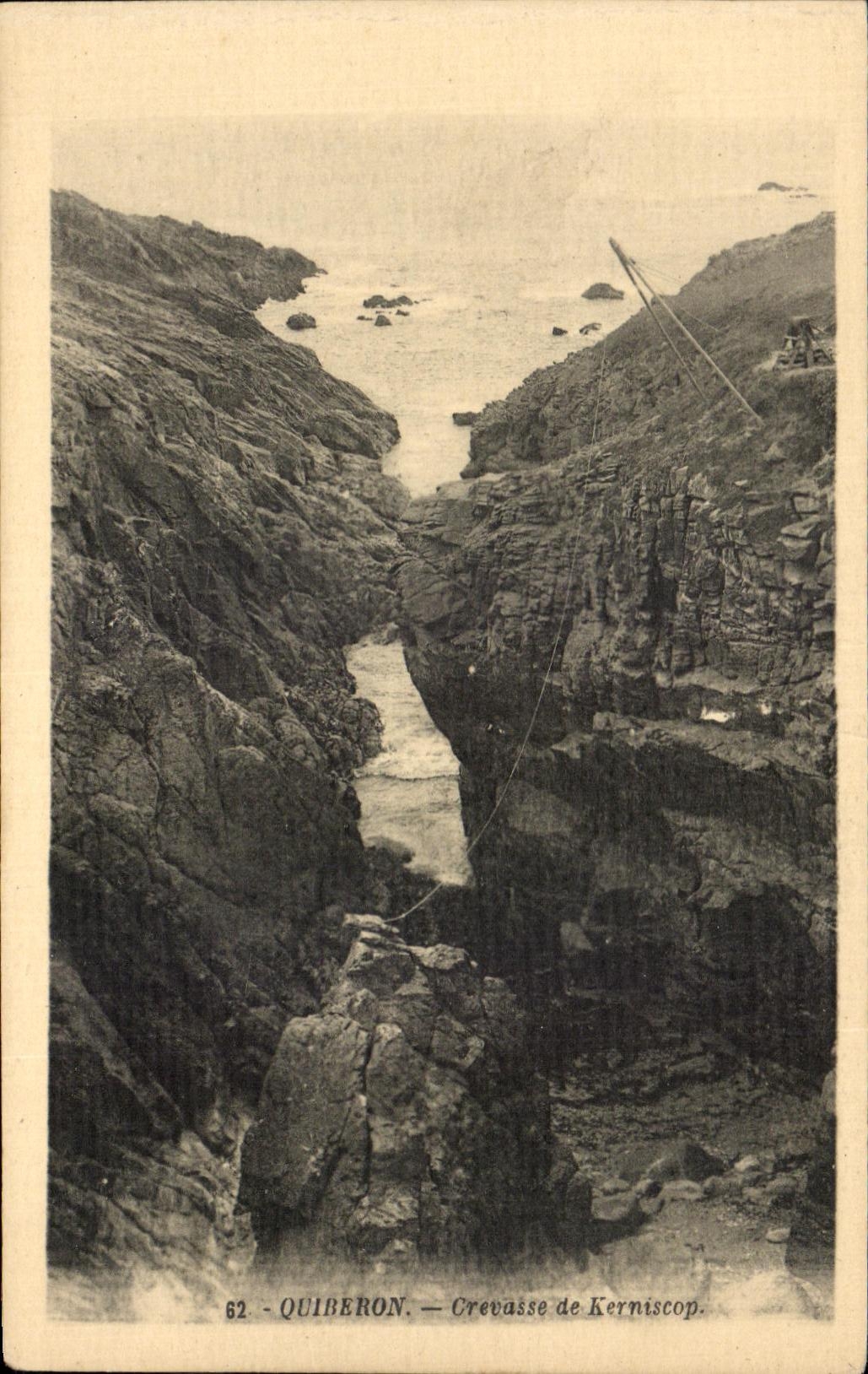 Quiberon — Crèvassse de Kerniscop — G. Arriaud, Nantes