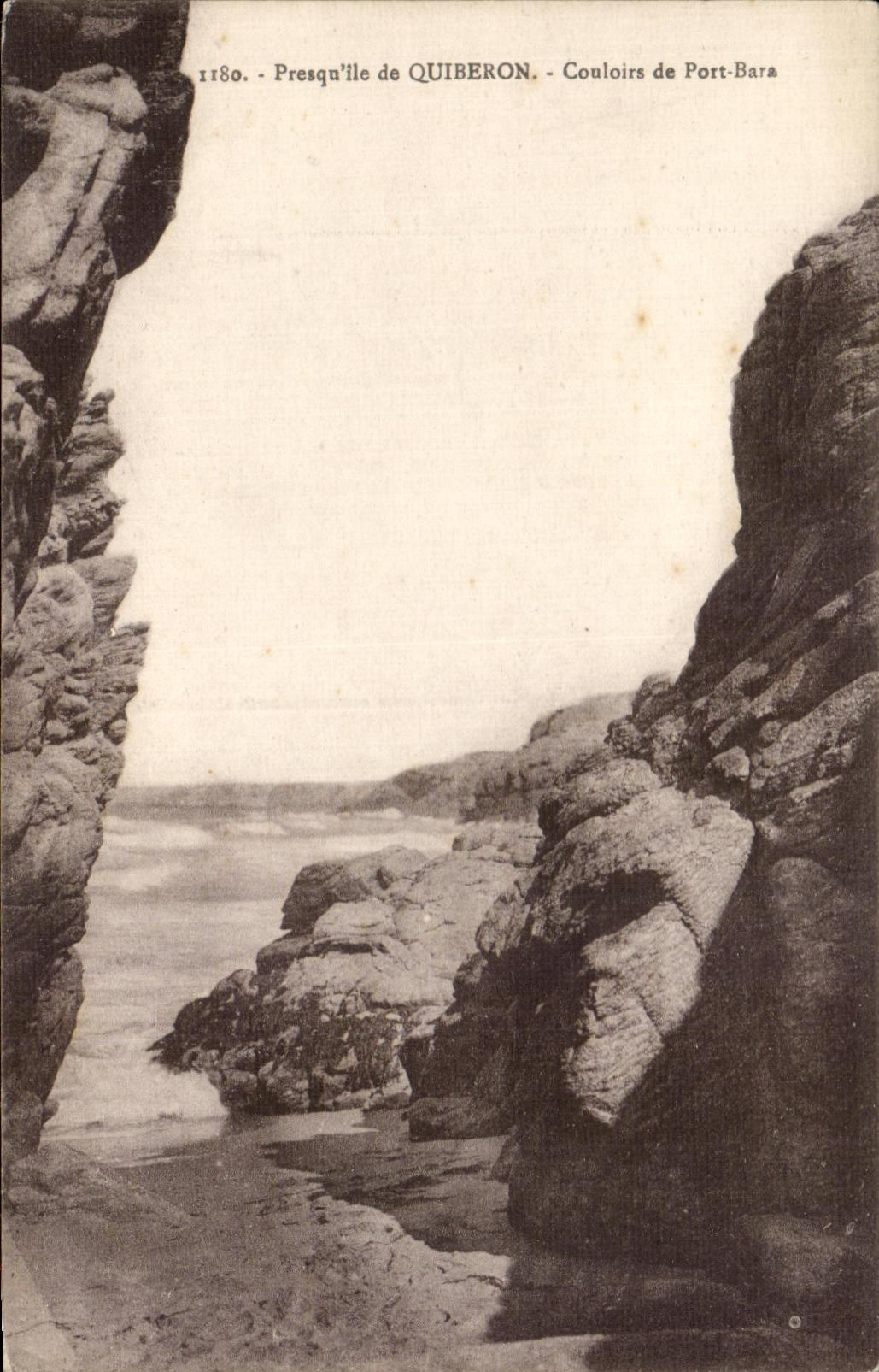 Presqu'île de Quiberon — Couloirs de Port-Bara — n° 1180
