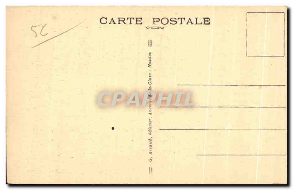 Quiberon — Le Précipice de Kerniscap — G. Ariasé, éditeur — Rückseite