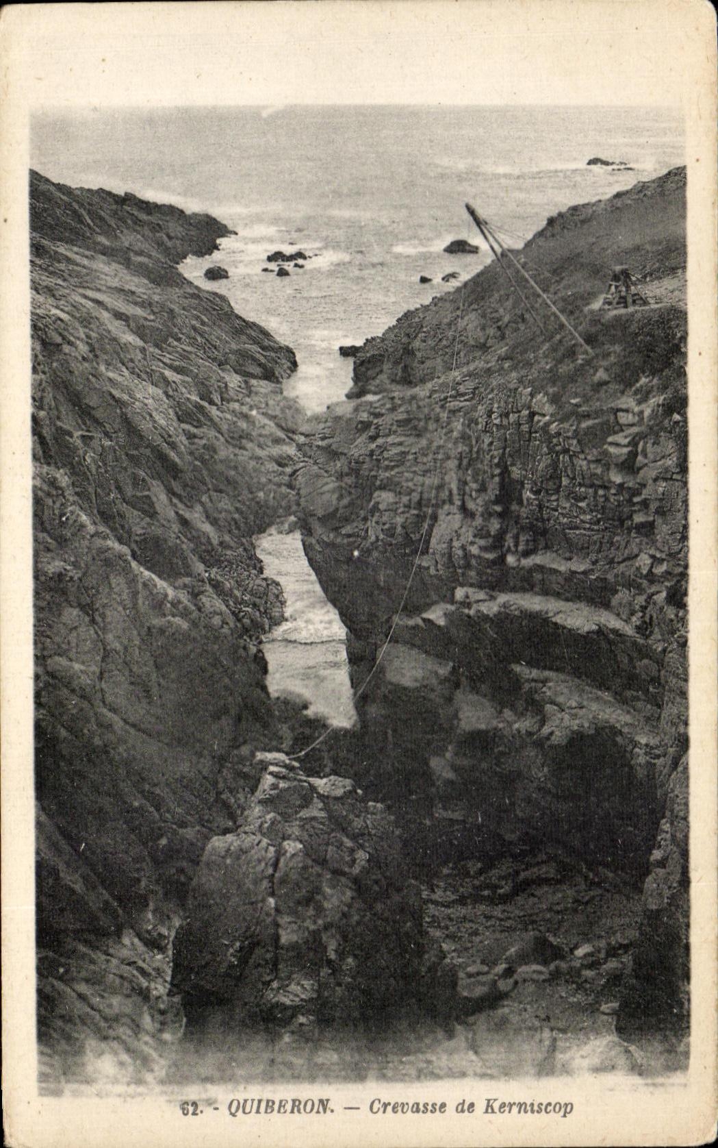 Quiberon — Crevasse de Kerniscop — éditeur anonyme, n° 62