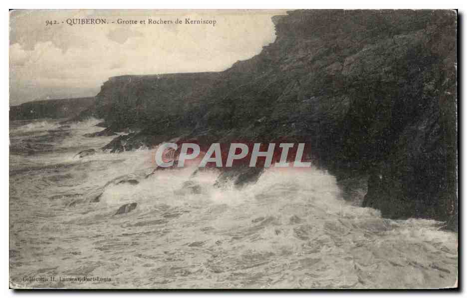 CPA Quiberon Grotte et Rochers de Kerniscop