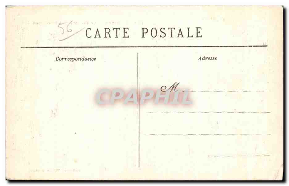 CPA Quiberon La Mer Sauvage a Port Pigeon — Rückseite