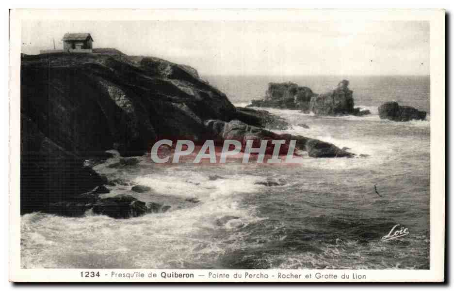 Presqu'île de Quiberon — Pointe du Percho — Rocher et Grotte du Lion — Loïc