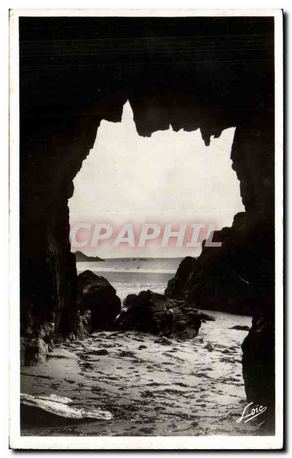 Grotte de la Vieille — Presqu'île de Quiberon — éditeur Laurent Néel, Rennes, n°662