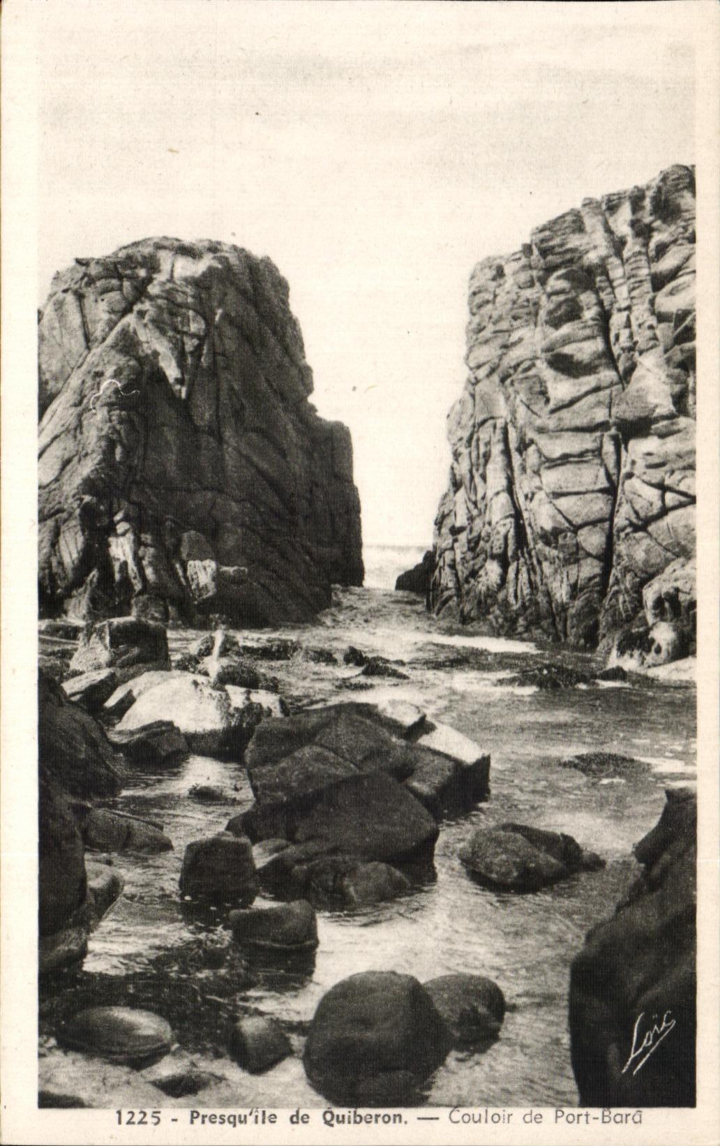 Quiberon Peninsula — Port-Bara Pass — Publisher: Loric, No. 1225