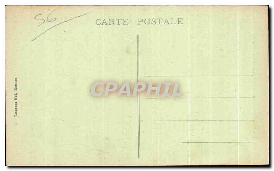 St-Pierre-Quiberon — Couloirs de Port-Bara — Laurent-Nel, Rennes, n°1389 — Verso