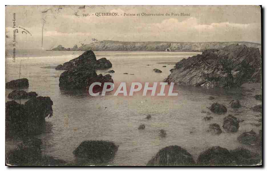 CPA Quiberon Pointe et Obrervatoire du Port Blanc