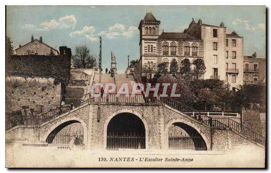 CPA Nantes L Escalier Saint Anne