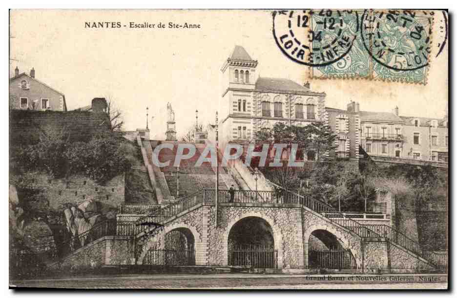CPA Nantes Escalier de Ste Anne