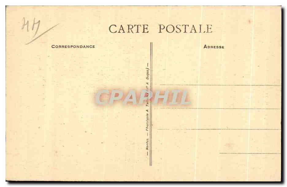 CPA Nantes Musee Des Beaux Arts Ecole Francaise Auguste Hyacinthe De Bay 1804 1865 La Guillotine a Nantes en 1793 — Verso