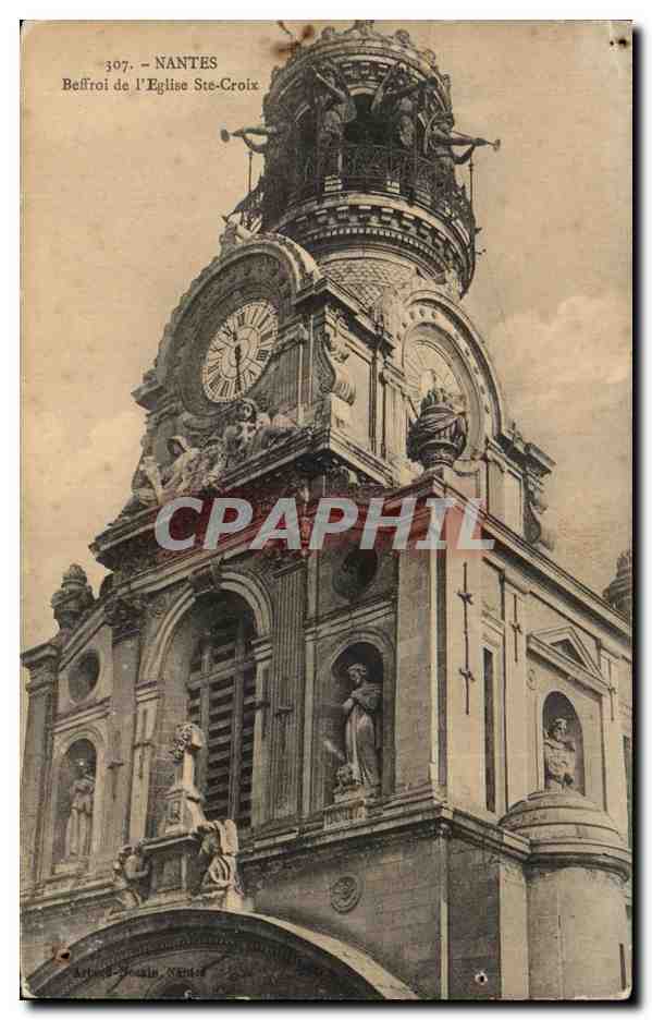CPA Nantes Beffroi de I Eglise Ste Croix
