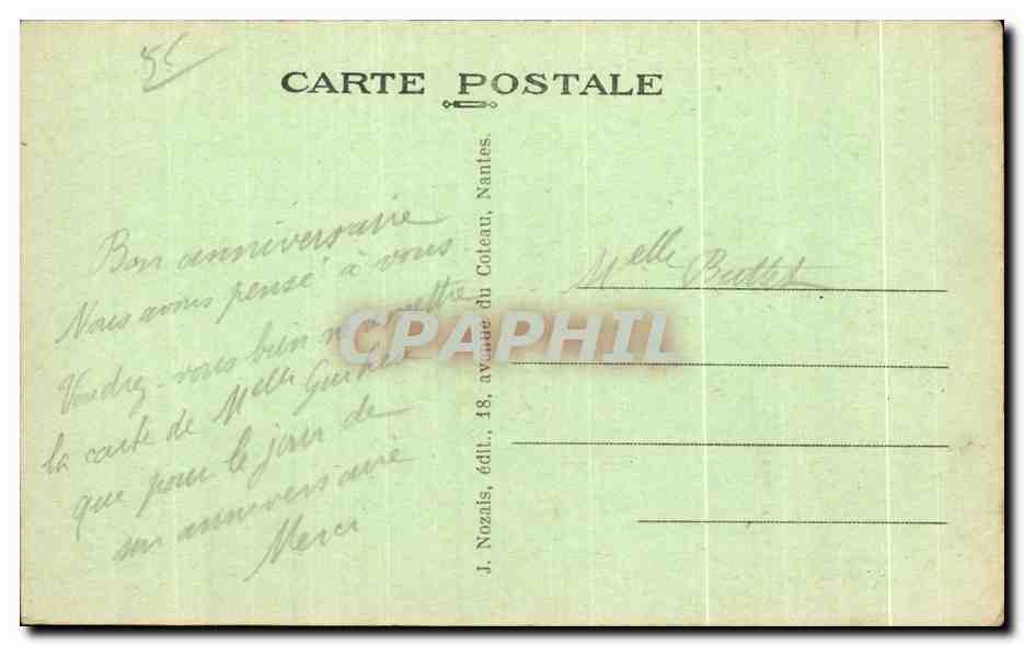CPA Sainte Anne D Auray La Basilique Le marche  — Verso