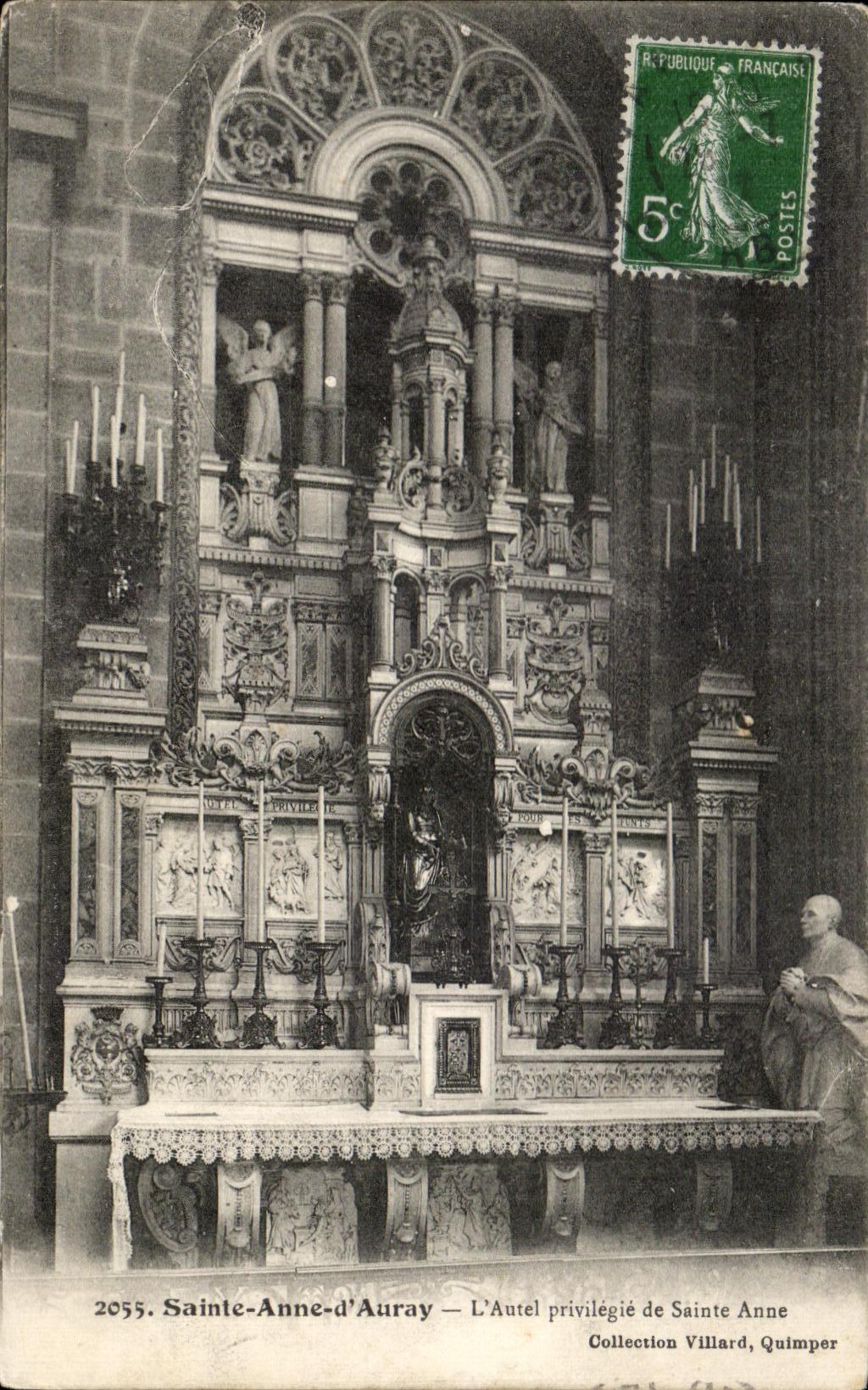 CPA Sainte Anne d Auray L Autel privilegie de Sainte Anne Collection Villard Quimper orgue