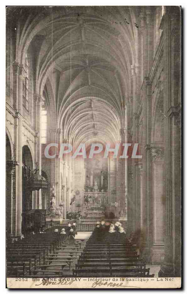 CPA Ste Anne d Auray Interieur de la basilique Orgue