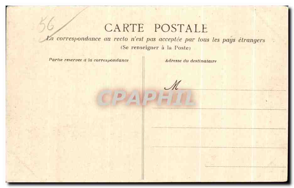 CPA Ste Anne D Auray La Scala Sancta — Verso