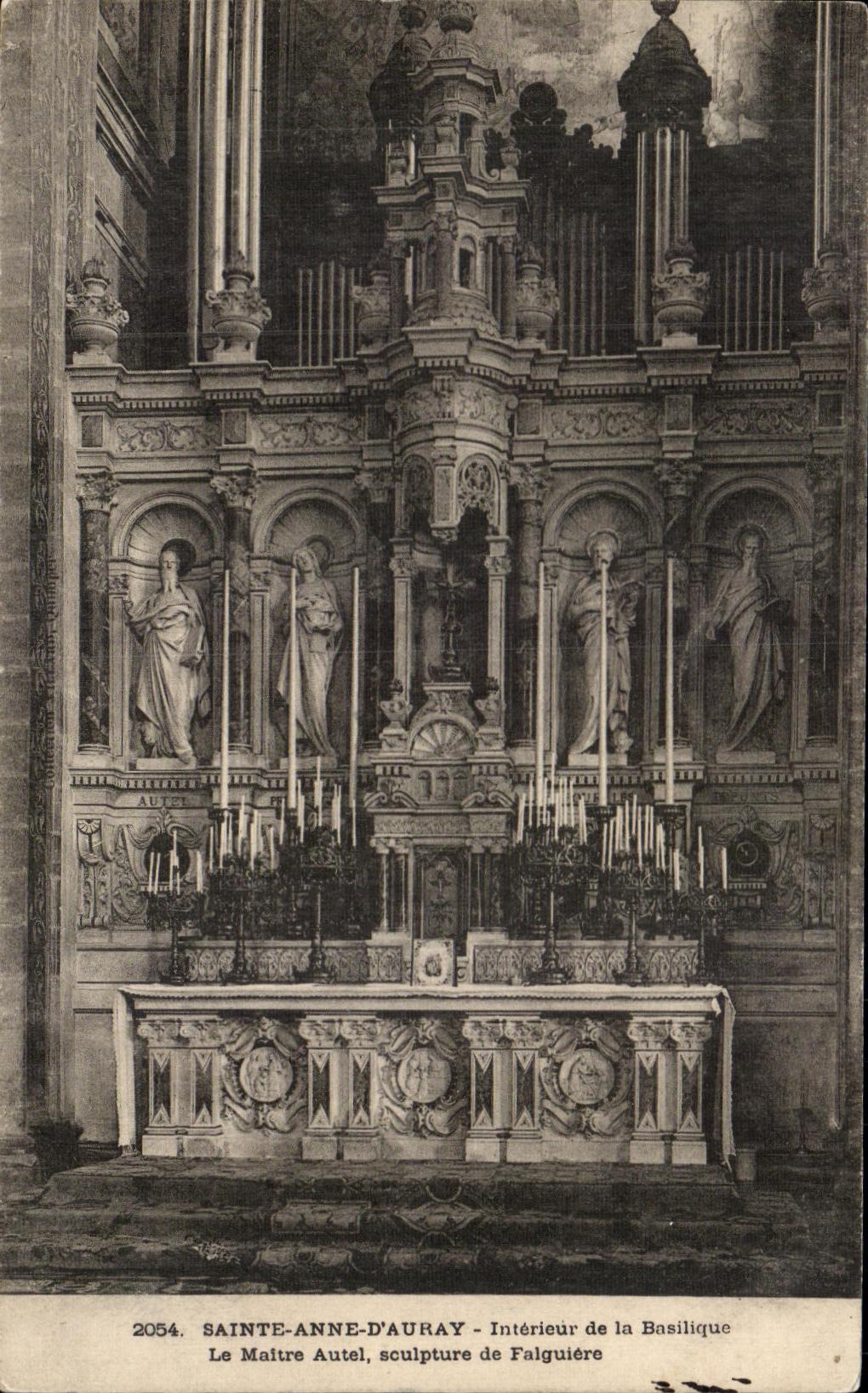 Sainte-Anne-d'Auray — Interior of the Basilica — sculpture by Falguière