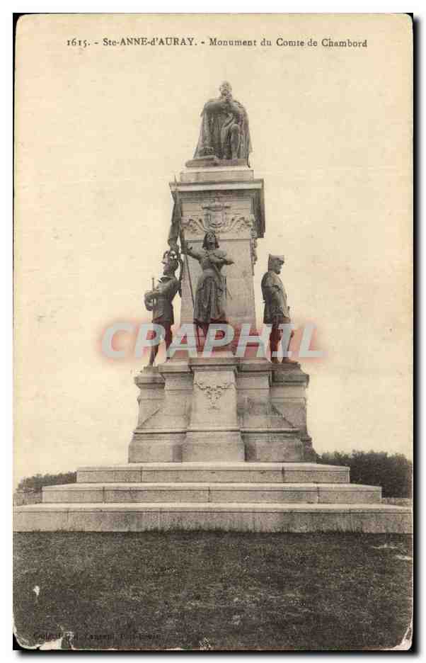 CPA Ste Anne d Auray Monument du Comte de Chambord