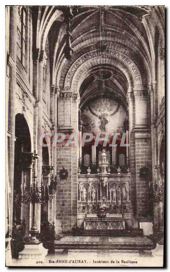 Ste-ANNE-d'AURAY — Intérieur de la Basilique — CPAPHIL 439