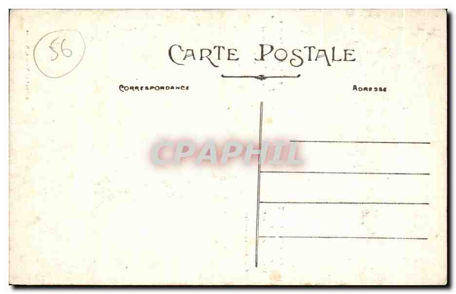 CPA Entre Ste Anne et Auray Mausolee contenant les ossements de soldats royalistes passes par les armes — Verso
