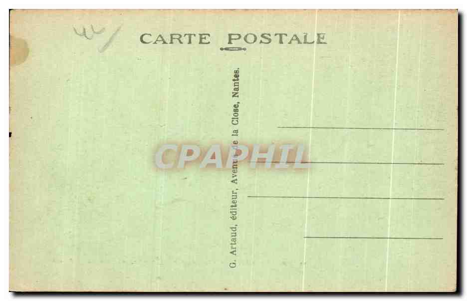 CPA Pornichet Boulevard des Oceanides Vers La Baule — Rückseite