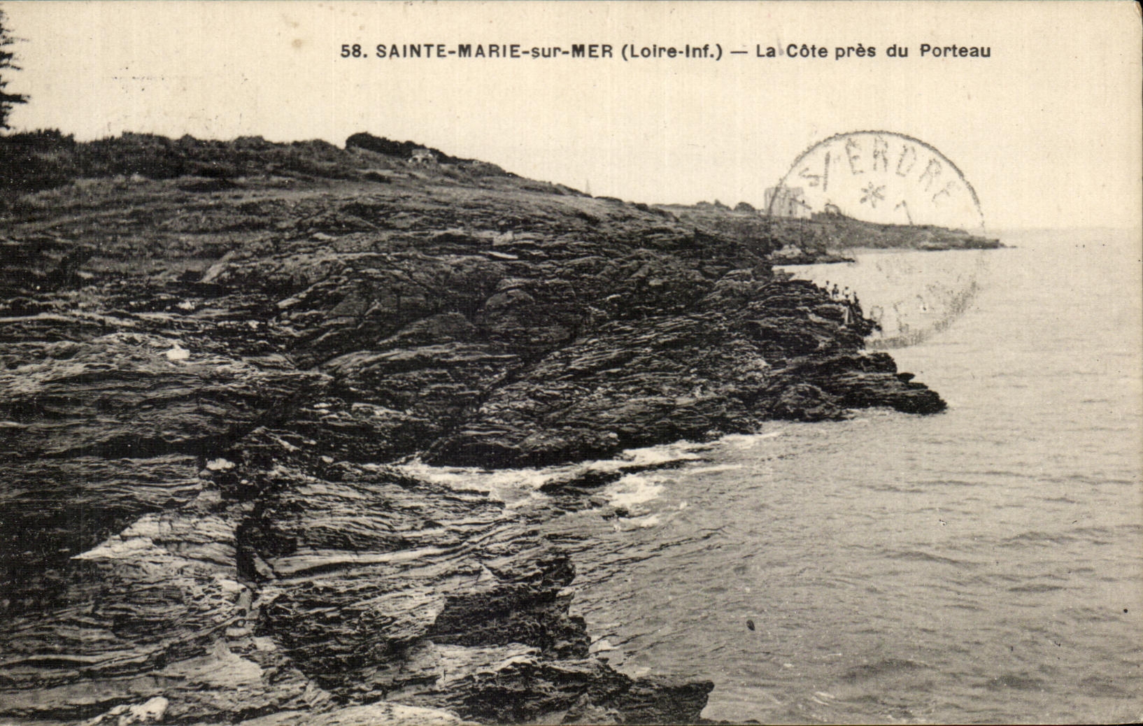 Sainte-Marie-sur-Mer (Loire-Inf.) — La Côte près du Porteau — F. Charreau Imp.-Édit. Nantes