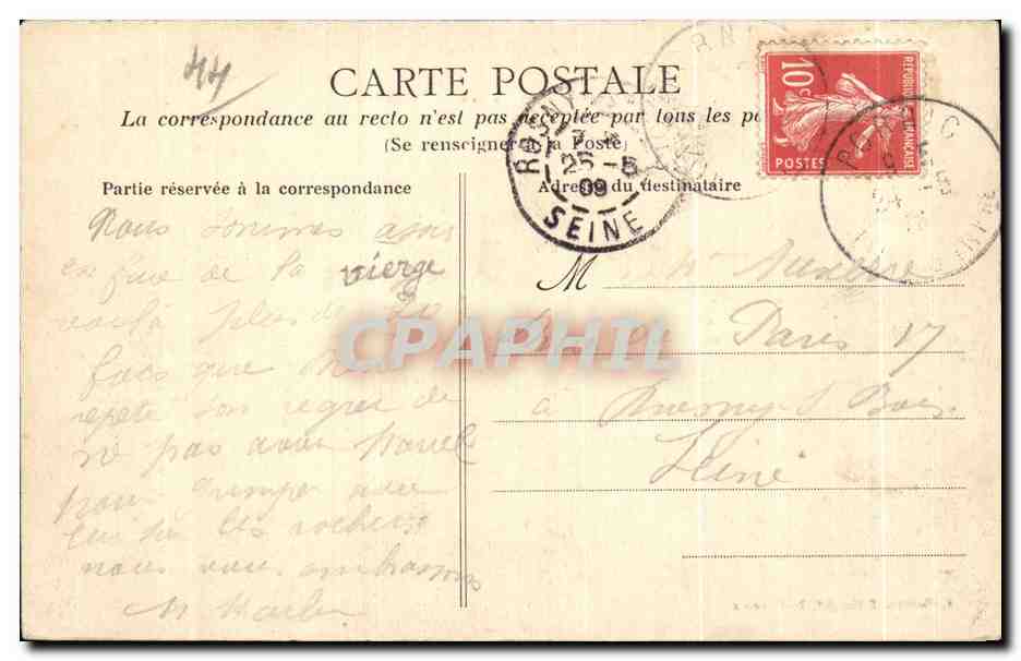 Sainte-Marie (L.-Inf.) - Le rocher de la Vierge — Collection Pillorget, St-Nazaire — Reverso
