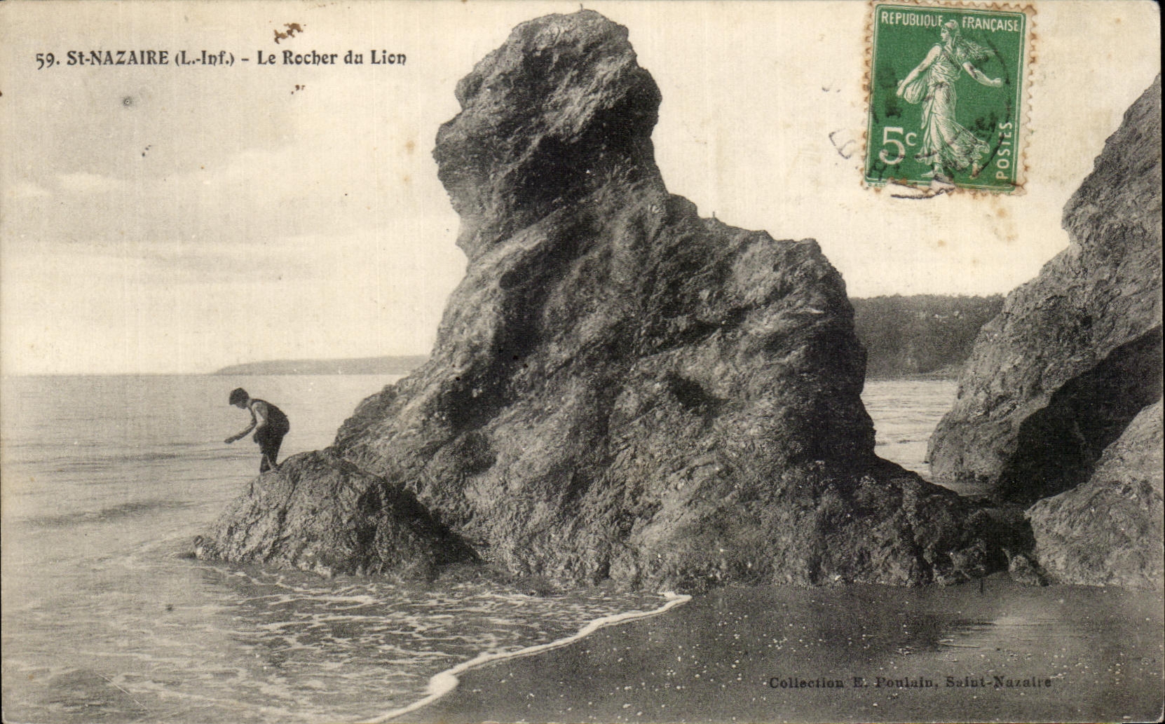 CPA Saint Nazaire Le Rocher du Lion