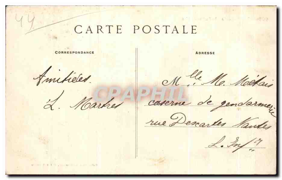 CPA Saint Nazaire Le Rocher du Lion — Rückseite