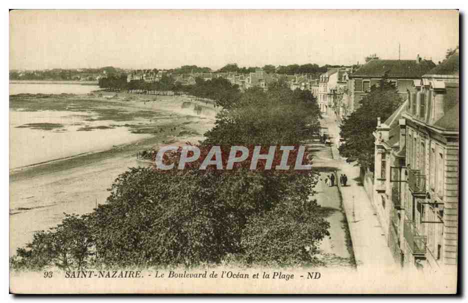 Saint-Nazaire - Le Boulevard de l'Océan et la Plage - ND